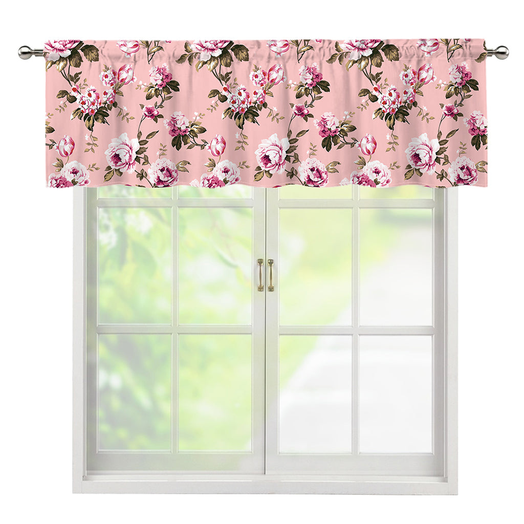 Shabby Chic Vintage Floral Print Window Valance