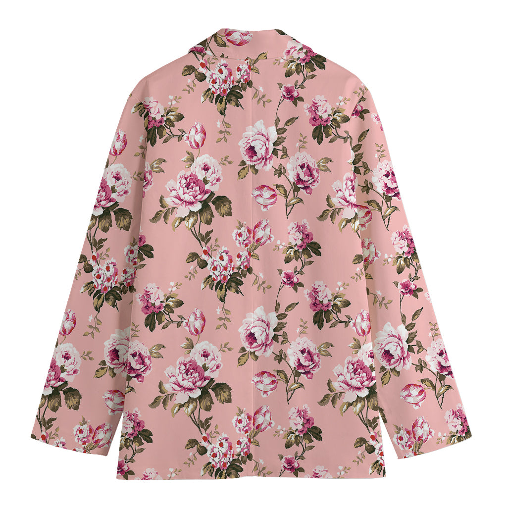 Shabby Chic Vintage Floral Print Women's Blazer
