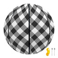 Shadow Grey And White Gingham Print Basketball