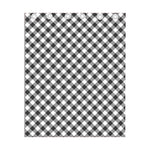 Shadow Grey And White Gingham Print Curtain