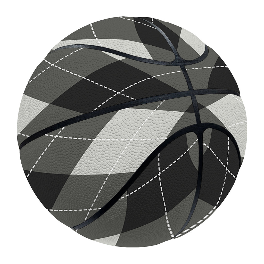 Shadow Grey Argyle Pattern Print Basketball