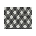 Shadow Grey Argyle Pattern Print Bifold Wallet
