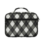 Shadow Grey Argyle Pattern Print Briefcase Bible Bag