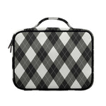 Shadow Grey Argyle Pattern Print Briefcase Bible Bag