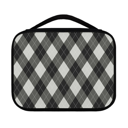 Shadow Grey Argyle Pattern Print Classic Bible Case