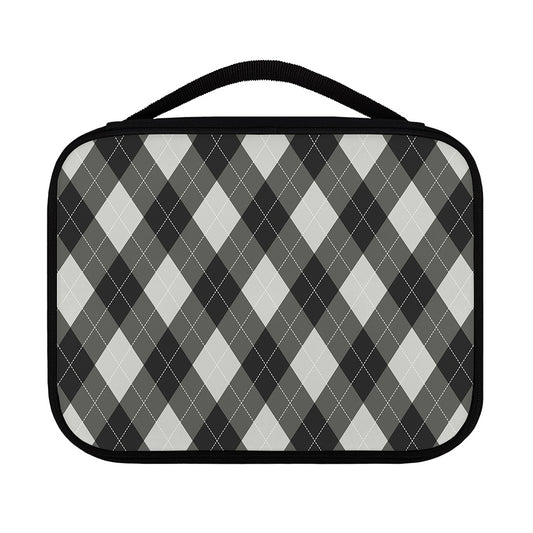 Shadow Grey Argyle Pattern Print Classic Bible Case