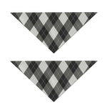Shadow Grey Argyle Pattern Print Dog Bandana