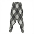 Shadow Grey Argyle Pattern Print Hammer Pants
