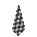 Shadow Grey Argyle Pattern Print Hand Towel