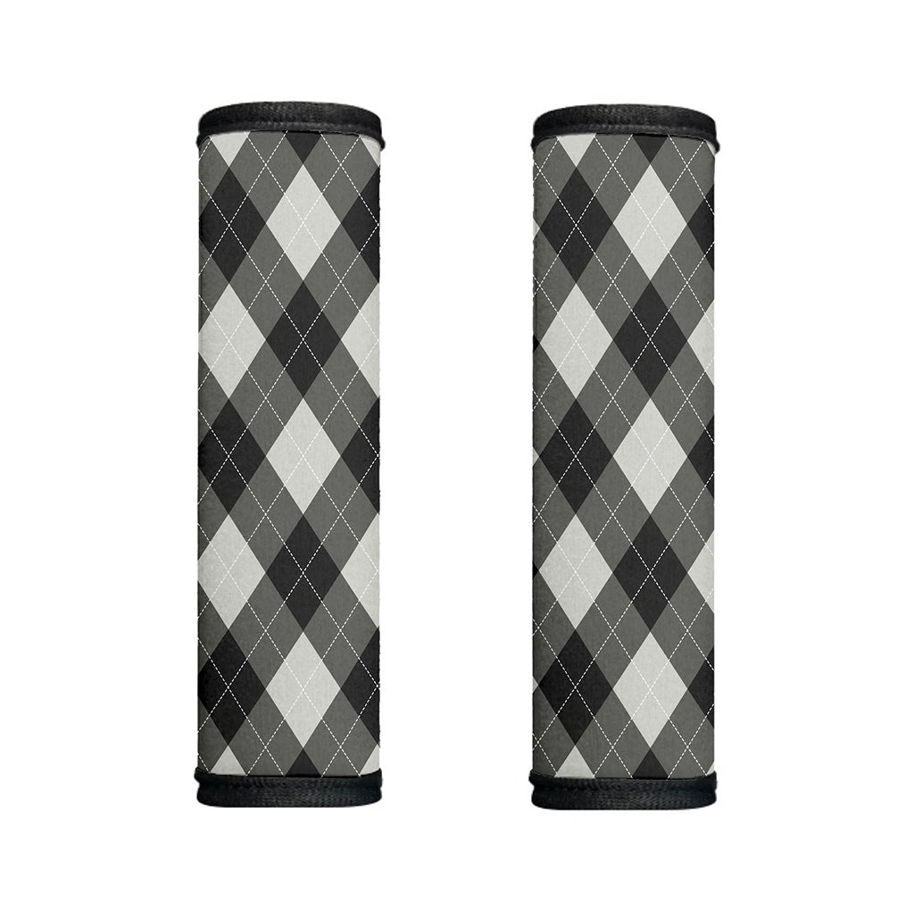 Shadow Grey Argyle Pattern Print Handle Covers