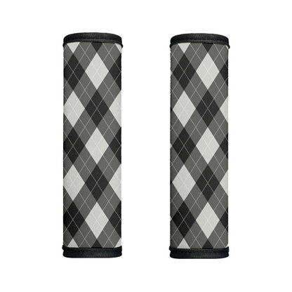 Shadow Grey Argyle Pattern Print Handle Covers