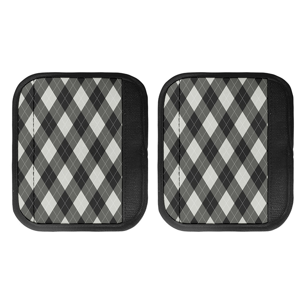 Shadow Grey Argyle Pattern Print Handle Covers