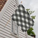 Shadow Grey Argyle Pattern Print House Flag