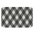 Shadow Grey Argyle Pattern Print Indoor Door Mat