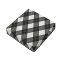 Shadow Grey Argyle Pattern Print Outdoor Seat Cushion Cover