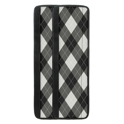 Shadow Grey Argyle Pattern Print Refrigerator Handle Covers