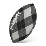 Shadow Grey Argyle Pattern Print Rugby Ball