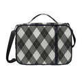 Shadow Grey Argyle Pattern Print Shoulder Strap Bible Bag