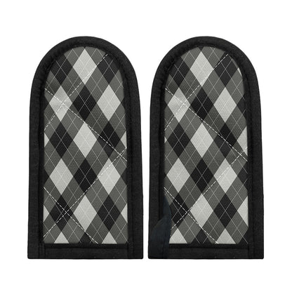 Shadow Grey Argyle Pattern Print Skillet Handle Cover