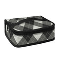 Shadow Grey Argyle Pattern Print Small Lunch Bag