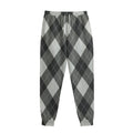 Shadow Grey Argyle Pattern Print Sweatpants