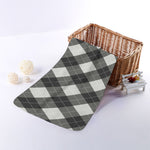 Shadow Grey Argyle Pattern Print Towel
