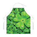 Shamrock Clover St. Patrick's Day Print Adjustable Apron