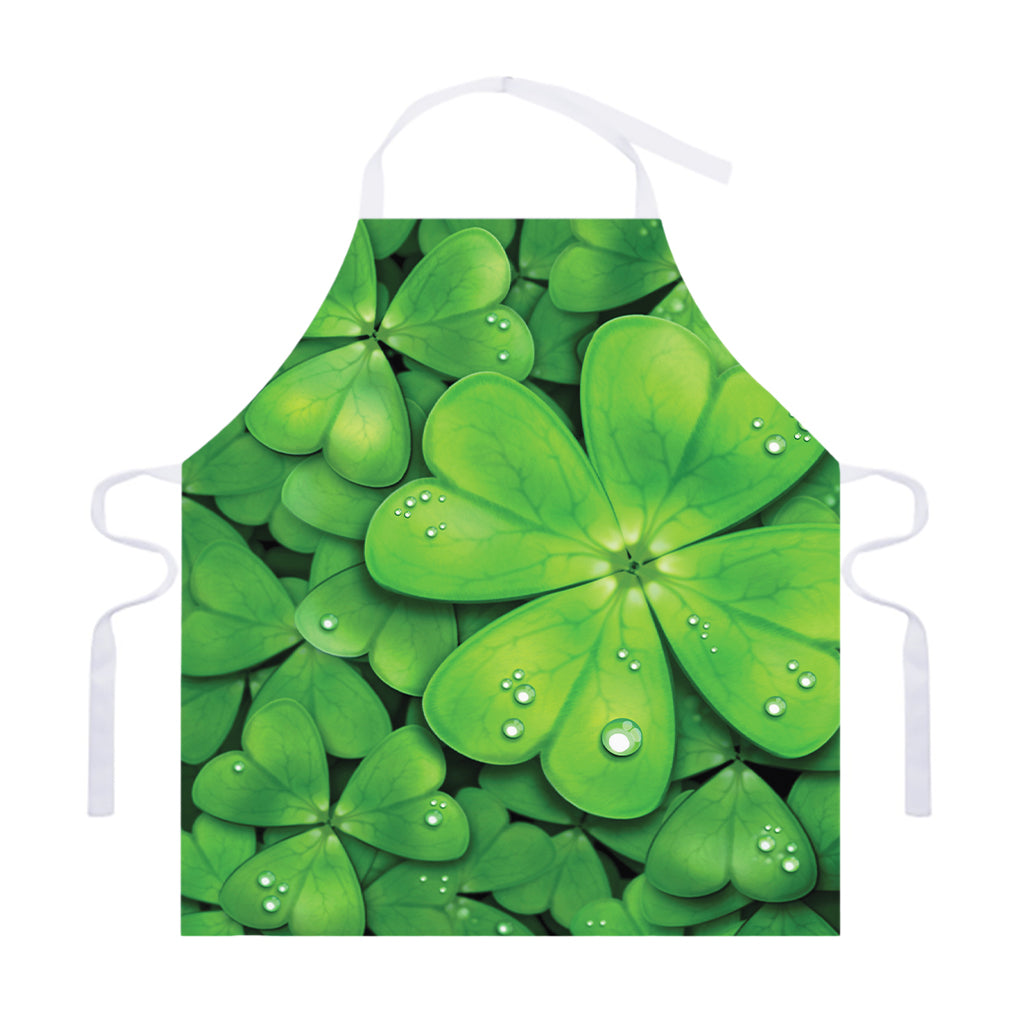 Shamrock Clover St. Patrick's Day Print Adjustable Apron
