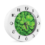 Shamrock Clover St. Patrick's Day Print Alarm Clock