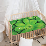 Shamrock Clover St. Patrick's Day Print Baby Crib Sheet