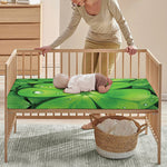 Shamrock Clover St. Patrick's Day Print Baby Crib Sheet