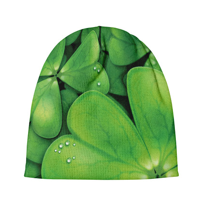 Shamrock Clover St. Patrick's Day Print Beanie