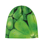 Shamrock Clover St. Patrick's Day Print Beanie