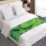 Shamrock Clover St. Patrick's Day Print Bed Runner