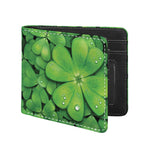 Shamrock Clover St. Patrick's Day Print Bifold Wallet