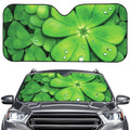 Shamrock Clover St. Patrick's Day Print Car Windshield Sun Shade