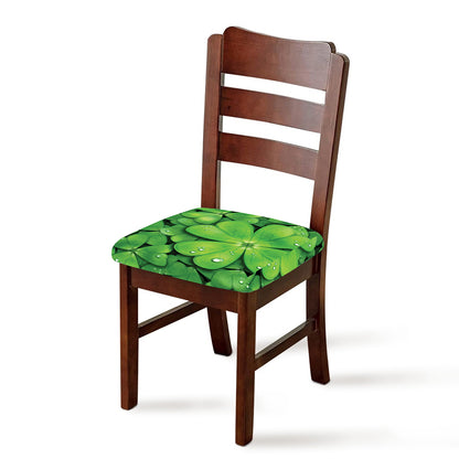 Shamrock Clover St. Patrick's Day Print Chair Cushion Cover