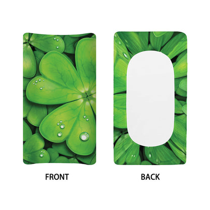 Shamrock Clover St. Patrick's Day Print Changing Pad Cover