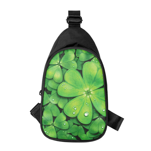 Shamrock Clover St. Patrick's Day Print Chest Bag