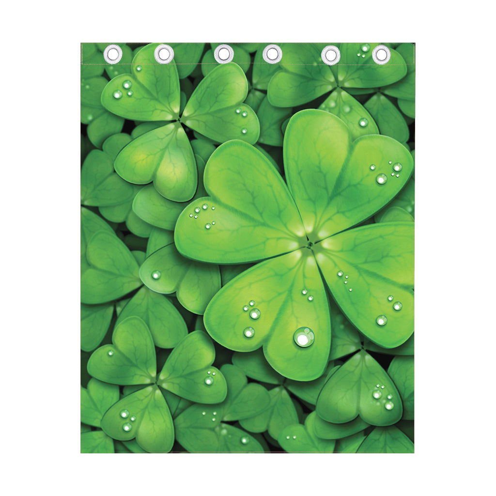 Shamrock Clover St. Patrick's Day Print Curtain