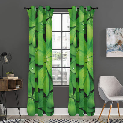Shamrock Clover St. Patrick's Day Print Curtain