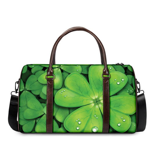Shamrock Clover St. Patrick's Day Print Duffle Bag