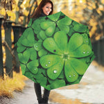 Shamrock Clover St. Patrick's Day Print Foldable Umbrella