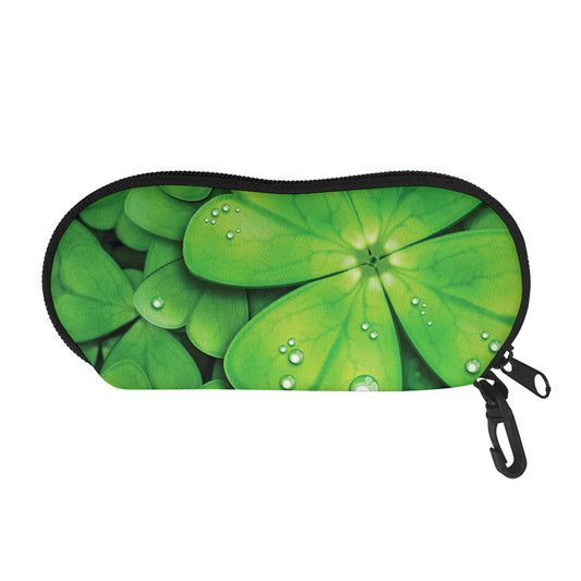 Shamrock Clover St. Patrick's Day Print Glasses Case