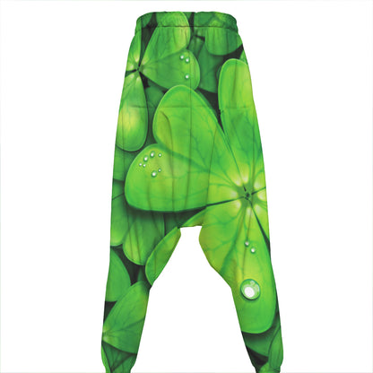Shamrock Clover St. Patrick's Day Print Hammer Pants