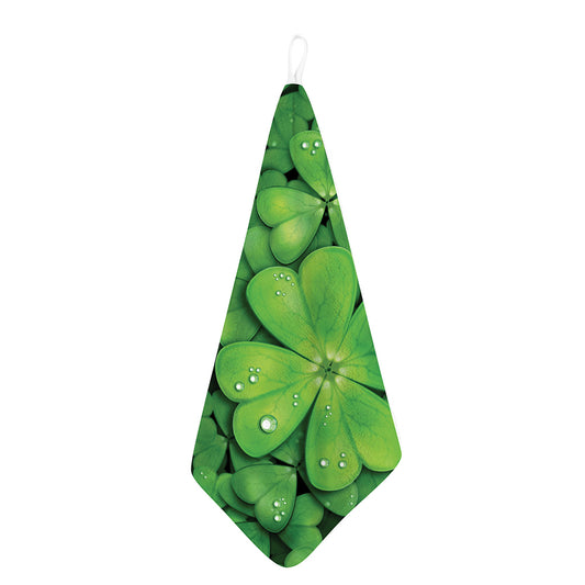 Shamrock Clover St. Patrick's Day Print Hand Towel
