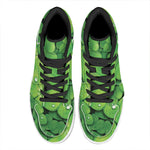 Shamrock Clover St. Patrick's Day Print High Top Leather Sneakers
