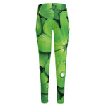 Shamrock Clover St. Patrick's Day Print High-Waisted Pocket Leggings