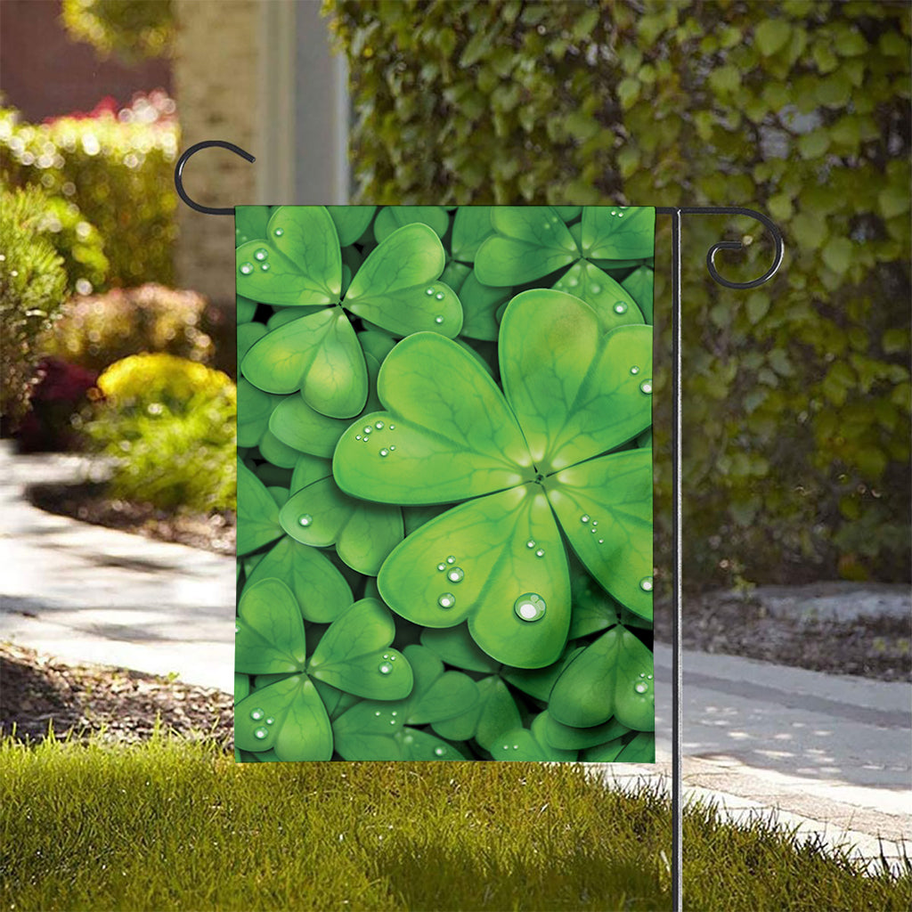 Shamrock Clover St. Patrick's Day Print House Flag