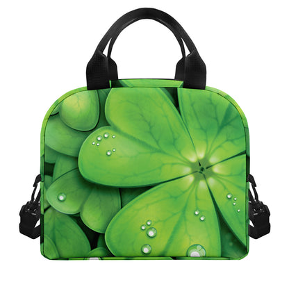Shamrock Clover St. Patrick's Day Print Insulated Lunch Bag